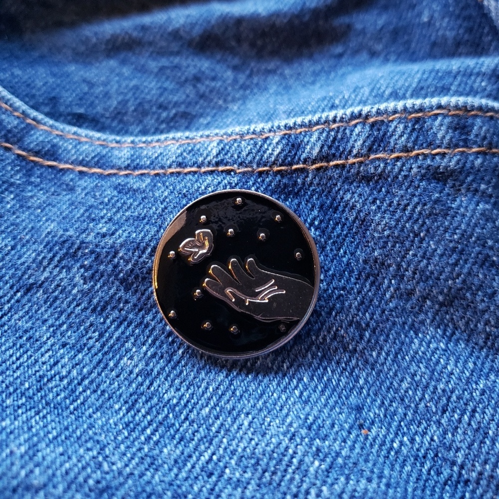 Butterfly Release Catch Hand Enamel Pin